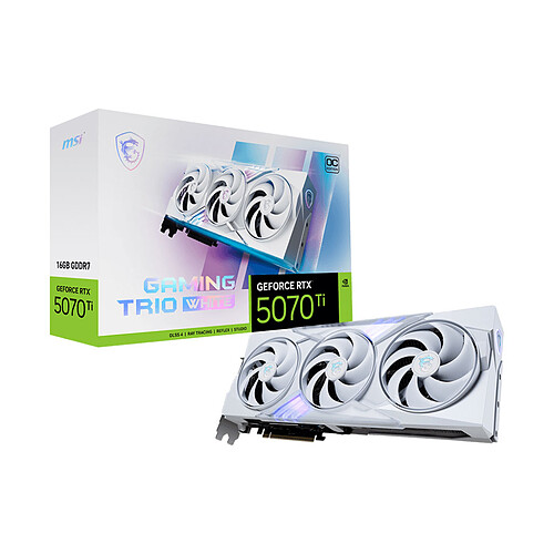 MSI GeForce RTX 5070 Ti 16G gaming trio oc blanco