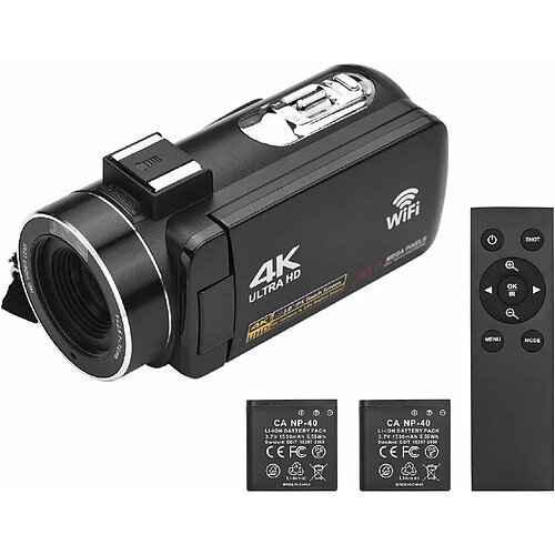Videocámara Vendos85 4K de 56 MP – Negra
